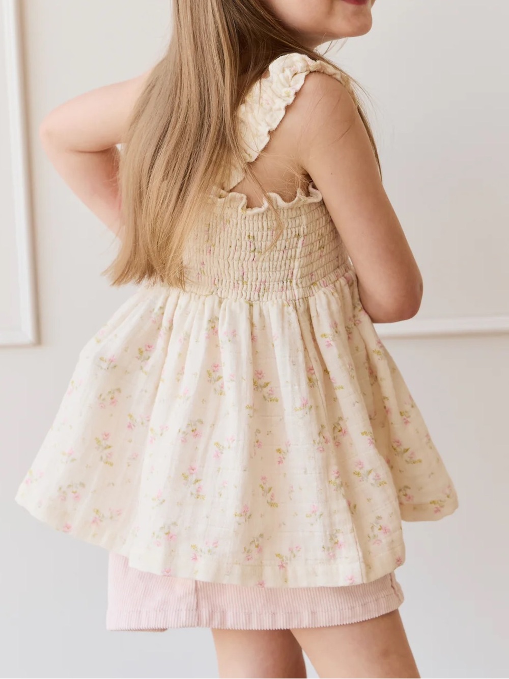 Jamie Kay Organic Cotton Muslin Tiana Top Emelia Pink 5Y